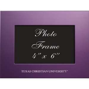  Texas Christian University   4x6 Brushed Metal Picture 