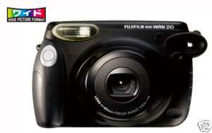 Fuji Polaroid instax wide 210 Black + 20 photos + case  