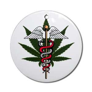  Ornament (Round) Medical Marijuana Symbol: Everything Else