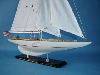 Intrepid 27 Model Sailboat Sailing Ship Beach Decor  