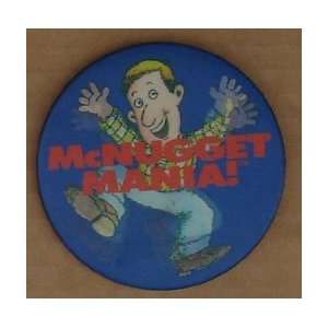  McDonald`s McNugget Mania 3 Emploee`s Button Everything 