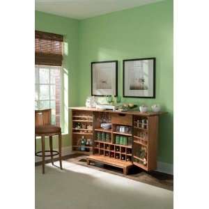  American Drew Antigua Flip Top Bar Wine Cabinet: Furniture 