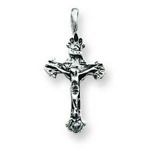  Sterling Silver Inri Crucifix Charm Jewelry