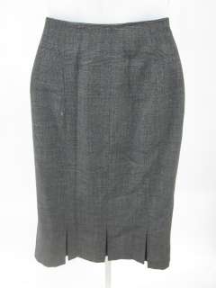 JENNE MAAG Gray Plaid Knee Length Skirt Sz M  