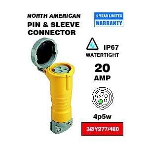   20 Amp 277/480 Volt 3PY Pin & Sleeve Connector