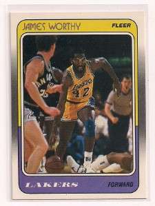 1988 89 Fleer James Worthy Card #70  