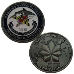 Maritime Expeditionary Command Control Challenge Coin 