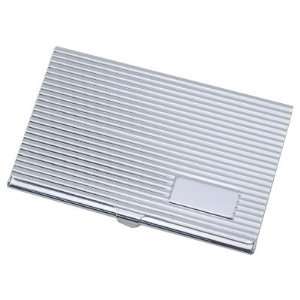  Silver Plated Ridged Card Case