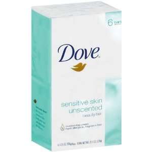  Dove Beauty Bar Sensitive Skin Unscented   12 Pack Beauty