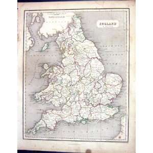   Isle Man English Channel Chambers Antique Map 1855: Home & Kitchen