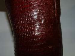 Custom Made Mens BROWN FULL LIZARD Skin IGUANA Leather COWBOY WESTERN 