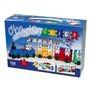  Clics Choo Choo Train Primary   130 Pieces: Toys & Games
