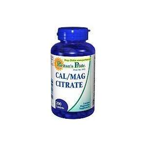  Cal/Mag Citrate  250 mg/125 mg 200 Tablets Health 