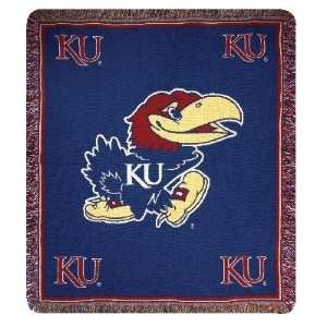  Kansas Jayhawks Mascot Tapestry Throw
