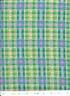 Playful Plaid Lime & Purple by MOE3 Quilt Fabric   1 Yd  