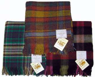 Johnstons of Elgin Wool Throw Blanket NWT Colorful Hebridean  
