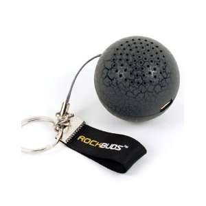  RockBuds   RockBoom Keychain Speaker in Black or Blue 