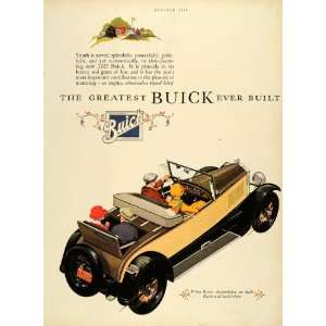  1926 Ad Buick General Motors GM Tan Luxury Car 1927 