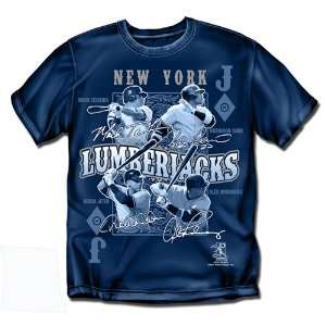   New York Yankees MLB Lumberjacks Mens Tee (Navy) Everything Else