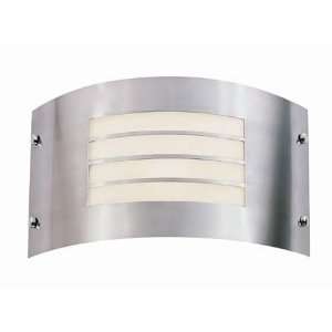  Luma Steel Wall Sconce With Frost Glass