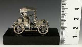 1904 DARRACQ AUTOMOBILE MODEL MINIATURE CAR SILVER  