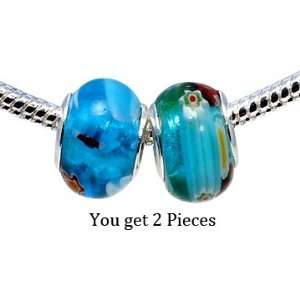 mix glass beads by GlitZ JewelZ ©   beautiful selection of 2 matching 