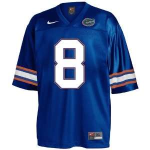   Nike Florida Gators #8 Blue Replica Football Jersey