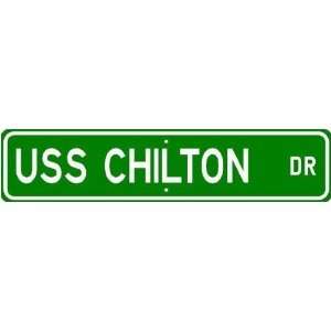  USS CHILTON LPA 38 Street Sign   Navy Ship Gift Sailor 