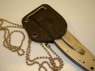 Kershaw Leek Knife Neck Sheath N Chain for K1660 1660 Fits all Leek 