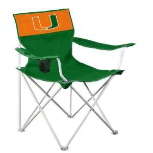  Logo Chair Miami Florida Hurricanes Canvas Chair Sports 