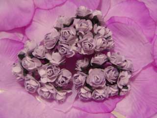 144 LAVENDER Paper Rose Wedding Flowers Favor Deco NEW  