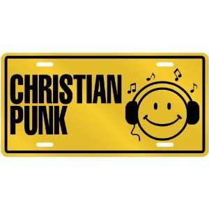   LISTEN CHRISTIAN PUNK  LICENSE PLATE SIGN MUSIC: Home & Kitchen