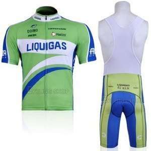  Liquigas Strap Cycling Jersey Set(available Size S,M, L 