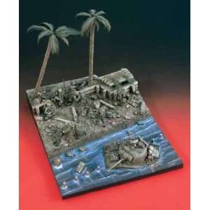   Diorama Base withTank, Trees, Soldiers 1 35 Verlinden Toys & Games