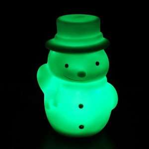 LED Color Changing Night Light, Christmas Snowman Shape 