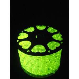  Lights; Lime Green LED Rope Light Kit; 1.0 LED Spacing; Christmas 