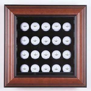 20 Golf Ball Cabinet Style Display Case 