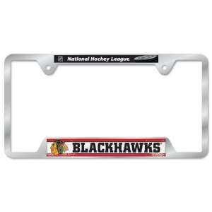    Chicago Blackhawks Metal License Plate Frame: Sports & Outdoors