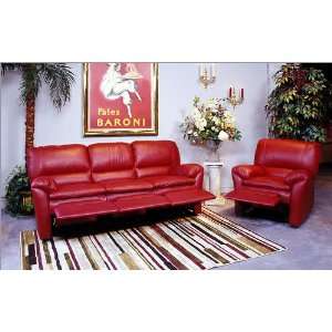 Kathy Ireland Home by Omnia LUX LRS Luxor 3 Piece Leather Living Room 