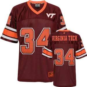  Virginia Tech Hokies Youth Stadium Football Jersey: Sports 