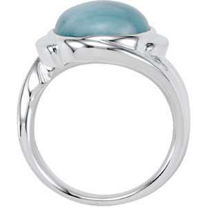   Larimar Ring. Genuine Larimar Ring In Sterling Silver Size 10 Jewelry