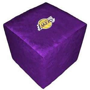 Los Angeles Lakers NBA Team Logo Cube Ottoman  Sports 