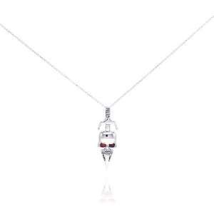   Free Silver Necklaces Cz Skull With Kitana Knife On The Top? Jewelry