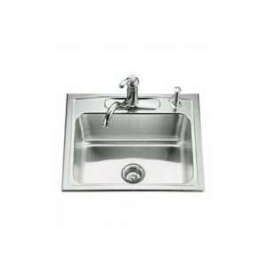  Kohler Single Basin Self Rimming Kitchen Sink w/Four Hole 