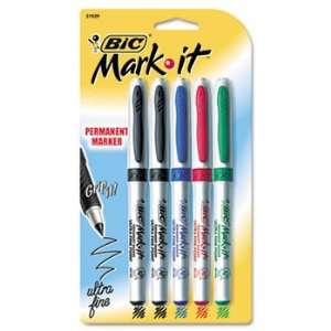  BIC GPMUP51ASST   Mark It Permanent Markers, Ultra Fine 