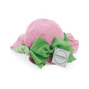  Baby Girls Sun Hat Reversible Pink and Green: Home 