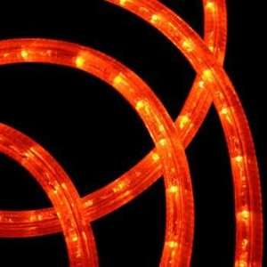  Orange LED Rope Light, 120 Volt   2 Wire 1/2 (13mm), LED 