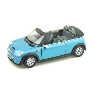  Mini Cooper S Convertible 1/28 Blue: Toys & Games
