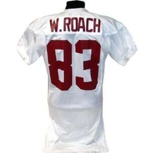  William Roach #83 Alabama Game Used White Football Jersey 
