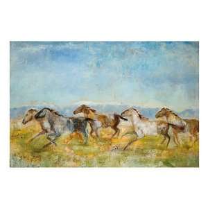  Excitement Horses Wall Art: Home & Kitchen